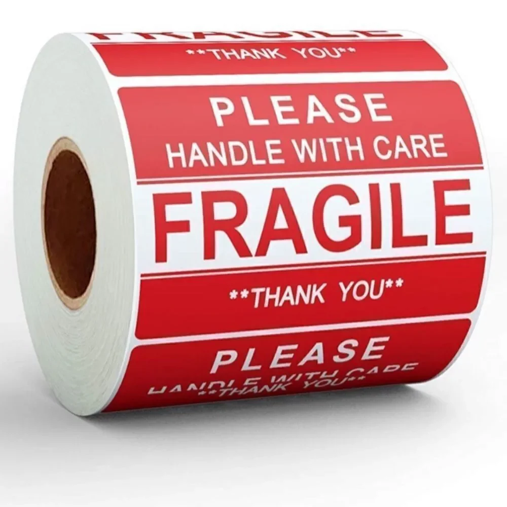 50 FRAGILE Stickers